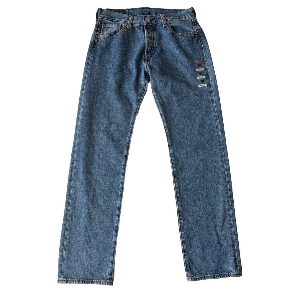Levis Jeans Womens 30x32 Blue Cotton 90s Mid Rise Straight Denim American Work